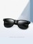 Wayfarer Parlak Siyah Erkek Güneş Gözlük Amerikan Kesim UV400 4