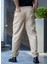 Erkek Slim Fit Dikiş Detaylı Lastikli Bel Pantolon 3