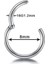 Cerrahi Çelik Kilitli Halka Piercing-Lock- 1 Adet 5