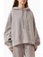Unisex Rahat Kapüşonlu Süveter - Pembe - %100 Organik Pamuk-Fleece 6