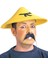 Uzak Doğu Asyalı Çin Japon Şapkası Sarı Renk 2