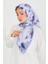 Desenli Bambu Şal Mor - 27522 1