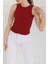 Sıfır Kol Crop Bordo - 27135 3