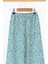 Kız Çocuk Mint Çiçek Desenli Pantolon - 27307 2