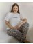 Kadın Kısa Kol Büyük Beden Pijama Takımı 1
