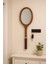 Ahşap Duvar Aynası Vintage Tenis Raket 4