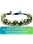 Sertifikalı Krizokol Çift Sıra Doğal Taş Makrome Bileklik Ayarlanabilir Ölçü 5