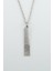 Parmak İzi Çubuk Zincir Kolye - Gümüş Kaplama - Erkek Kadın Kolye - Kod:403 1
