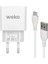Weko WK-21436 2.1 Amper Telefon Şarj Adaptörü + Micro USB Kablo 2