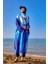 Lacivert Tül Kimono – Hafif, Tam Boy Tesettür Plaj Kimonosu P2507 4