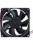 Class CF-241 DC12V 80X80X25MM Aksiyel Fan - 20CM Siyah-Kırmızı Güç Kablolu 2