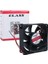 Class CF-241 DC12V 80X80X25MM Aksiyel Fan - 20CM Siyah-Kırmızı Güç Kablolu 4
