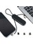 Powermaster PM-25906 Siyah 3in1 (Type C- Lightning- Micro Usb) Manyetik Uç Taşınabilir Şarj Kablosu 1