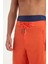 Turuncu Erkek Tesettür Yüzme Şortu - Iç Taytlı, UPF50+ Korumalı S2505-3 8