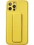 iPhone 12 Pro Kılıf Coco Deri Standlı Kapak - Sarı - TNC9542-1919 1