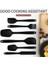 6lı Takım Yanmaz Yapışmaz Mutfak Pasta Slikon Yumurta Fırçası Kaşık Bıçak Spatula Seti 2