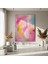 Soyut Pembe Tonları Akrilik Tablo 4
