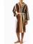 Unisex Giacomo Kapşonlu Bornoz, Pamuklu Kadife, Zikzak Desenli & Konforlu 2