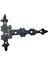 Antika Tarz Dekoratif Pirinç Yıldız Kuyruklu Menteşe - 85X110 Mm, Oksit 1