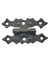Antika Tarz Dekoratif Pirinç Yıldız Menteşe - 63X36 Mm, Oksit 1