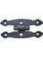 Antika Tarz Dekoratif Pirinç Dar Menteşe - 75X39 Mm, Oksit 1