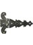 Dekoratif, Sac Tek Kuyruklu Menteşe - 69X102 Mm, Büyük, Antik, 1 Adet 1