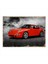 Kırmızı Porsche Desenli Ahşap Tablo 50 cm x 70 cm 1