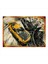Sarı Spor Araba Desenli Mdf Tablo 50 cm x 70 cm 1