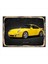 Sarı Porsche Dekoratif Mdf Tablo 50 cm x 70 cm 1