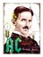 Nicola Tesla Ac Desenli Mdf Tablo 50 cm x 70 cm 1