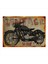 Eski Tip Motosiklet Modern Ahşap Tablo 50 cm x 70 cm 1