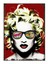 Ahşap Tablo 50 cm x 70 cm Marilyn Monroe Pop Art 1