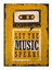 Ahşap Tablo 50 cm x 70 cm Retro Müzik Temalı Afiş 1