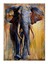 Renkli Fil Hediyelik Mdf Tablo 35 cm x 50 cm 1