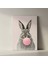 Sakızlı Tavşan Portresi Tablosu 2