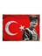 Atatürk ve Bayrak Art Mdf Poster 35 cm x 50 cm 1