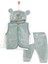 Yenidoğan -Body-Kadife Yelek Patiksiz Alt 3lü Takım Unisex 1