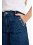 Kız Çocuk Baggy Fit Geniş Paça Jean Pantolon F7166A825AU 8