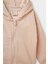 Kız Bebek Kapüşonlu İçi Yumuşak Tüylü Fermuarlı Sweatshirt E8350A525AU 2