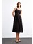 Kalp Yaka Fermuarlı Askılı Midi Elbise G0748AX25SM 3