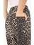 Straight Fit Yüksek Bel Leopar Desenli Uzun Boy Gabardin Pantolon D1229AX25AU 7