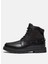 Inek Derisi + Poliüretan Siyah Erkek Bot Brıtton Road Mıd Lace Up Boot 7