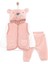 Yenidoğan -Body-Kadife Yelek Patiksiz Alt 3lü Takım Unisex 1