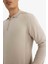 Standart Fit Polo Yaka Yarım Fermuarlı Premium Triko Kazak D0621AX25AU 5