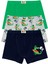 Erkek Çocuk Boxer 3'lü Baskılı (%96 Pamuk - %4 Elastan) 1