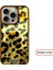 iPhone 15 Pro Uyumlu Lüks Leopar Desenli Silikon Telefon Kılıfı 1