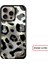 iPhone 14 Pro Uyumlu Lüks Leopar Desenli Silikon Telefon Kılıfı 1