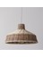 Mylamp Merve Krem & Açık Kahverengi 34X22 cm Rattan Sarkıt Lamba 2