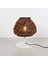 Mylamp Afrika 25X30 Cm. Rattan Masa Lambası (Beyaz Ayaklı) 4