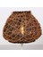 Mylamp Afrika 25X30 Cm. Rattan Masa Lambası (Beyaz Ayaklı) 5